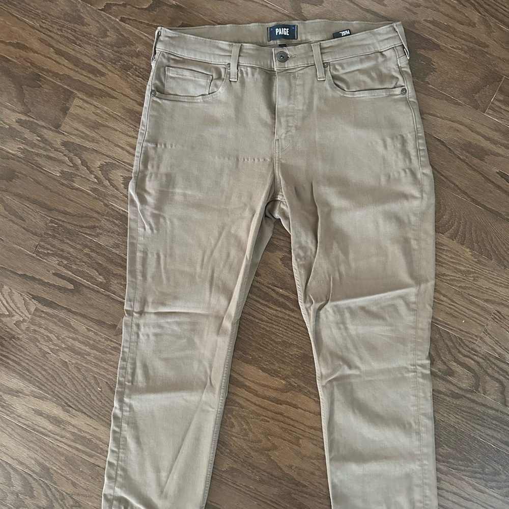 PAIGE Tan Slim Jeans Classic Style